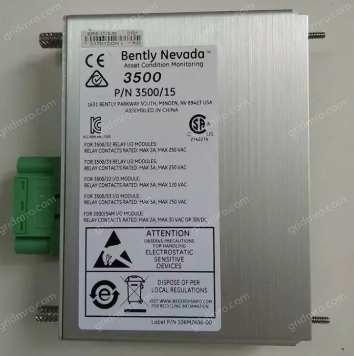 Bently Nevada power supply 3500/15-05-05-01